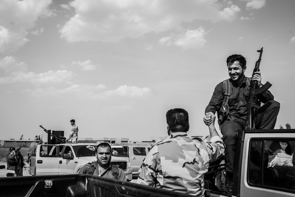 مقاتلو البيشمركة في بعشيقة – تصوير: تصوير: الكساندر افونسو